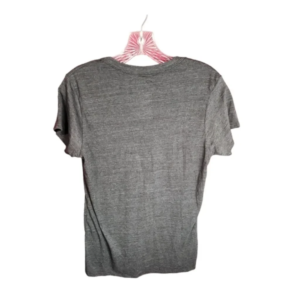 NWOT The North Face tee Medium Slim‎ Fit Shirt Logo Gray Short Sleeve Woman's - Picture 2 of 3